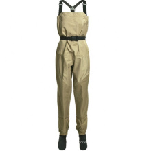 Waterproof Breathable Chest Wader Suit with Neoprene Sock for Fly Fishing Women